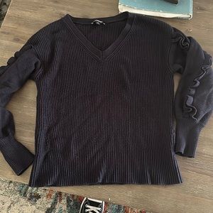 Express chunky navy blue sweater euc
